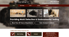 Desktop Screenshot of clsmoldtesting.com