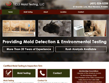 Tablet Screenshot of clsmoldtesting.com